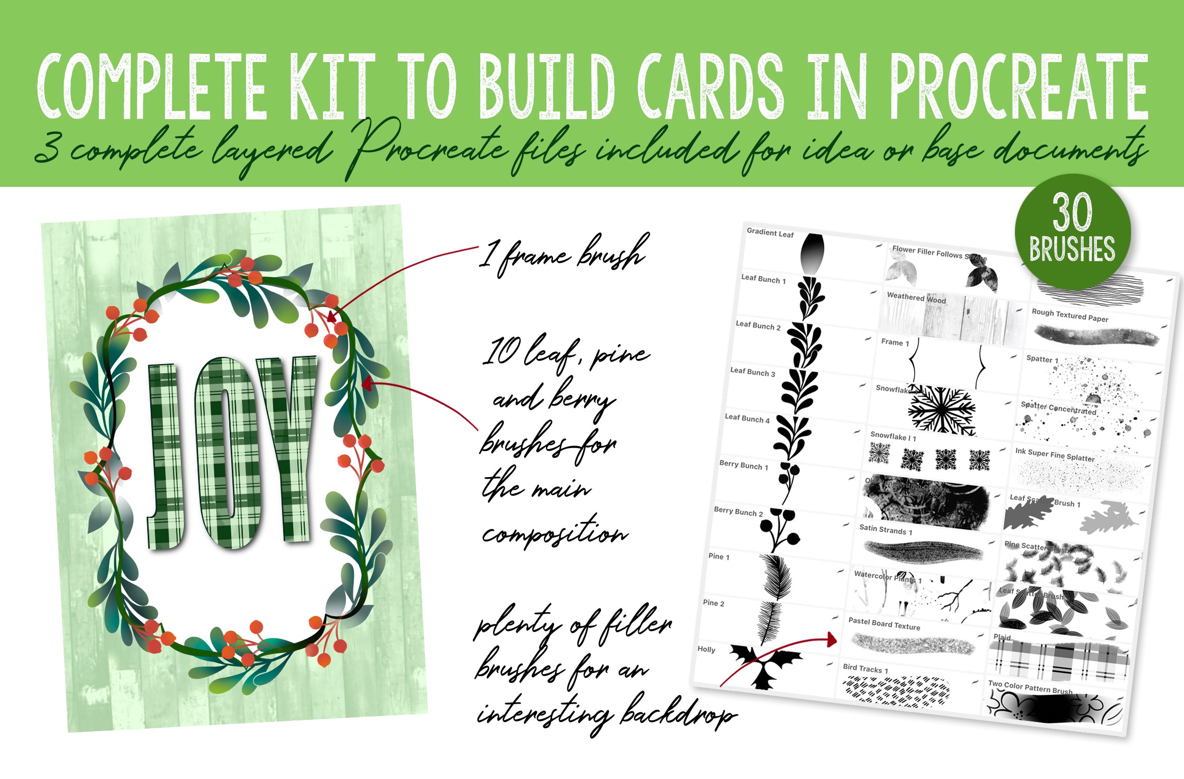 Volume 85 - Build a Card Procreate Brush and Assets