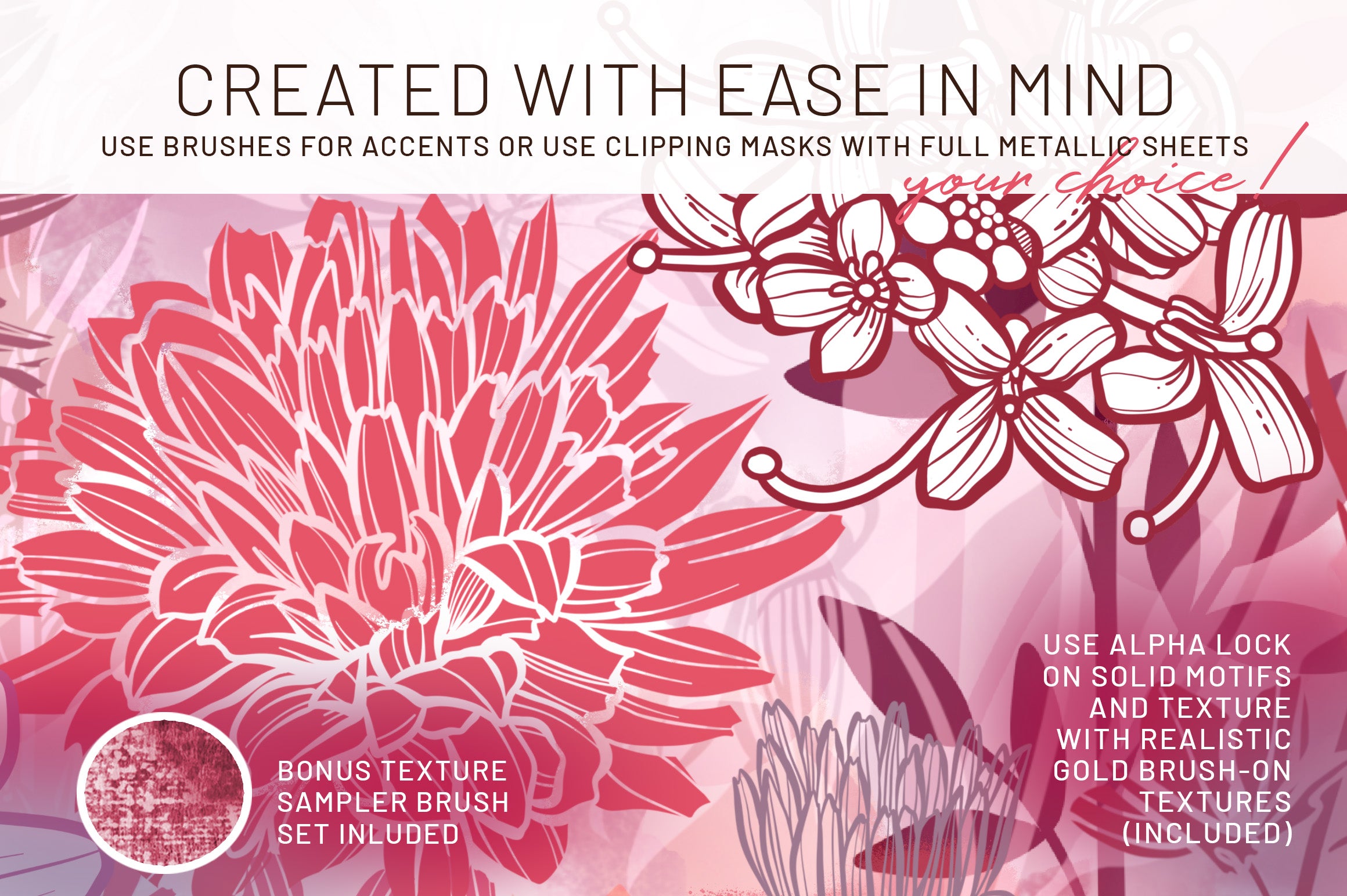 Volume 047 - Procreate Floral Brush Stamps 9