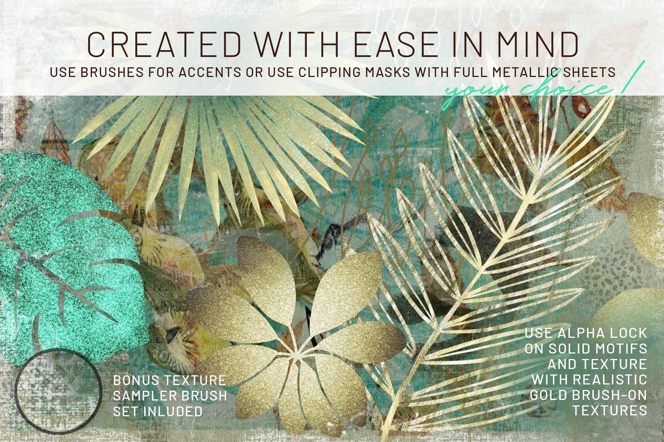 Volume 33 Comprehensive Collection ‘All That Glitters’ Brushes and Textures