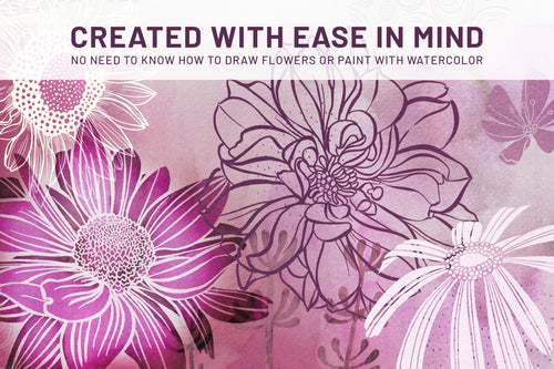 Volume 024 - Floral Procreate Stamp Brushes - deloresartcanada