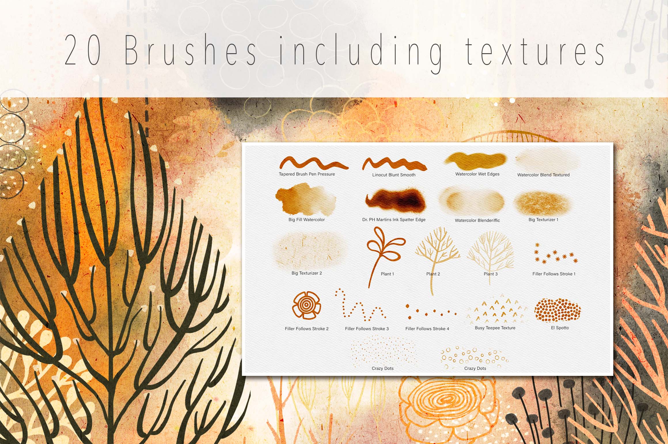 Volume 067 - Fantasy Garden Sampler Brush Set