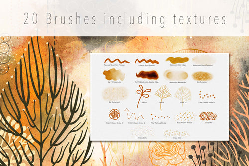 Volume 067 - Fantasy Garden Sampler Brush Set - deloresartcanada