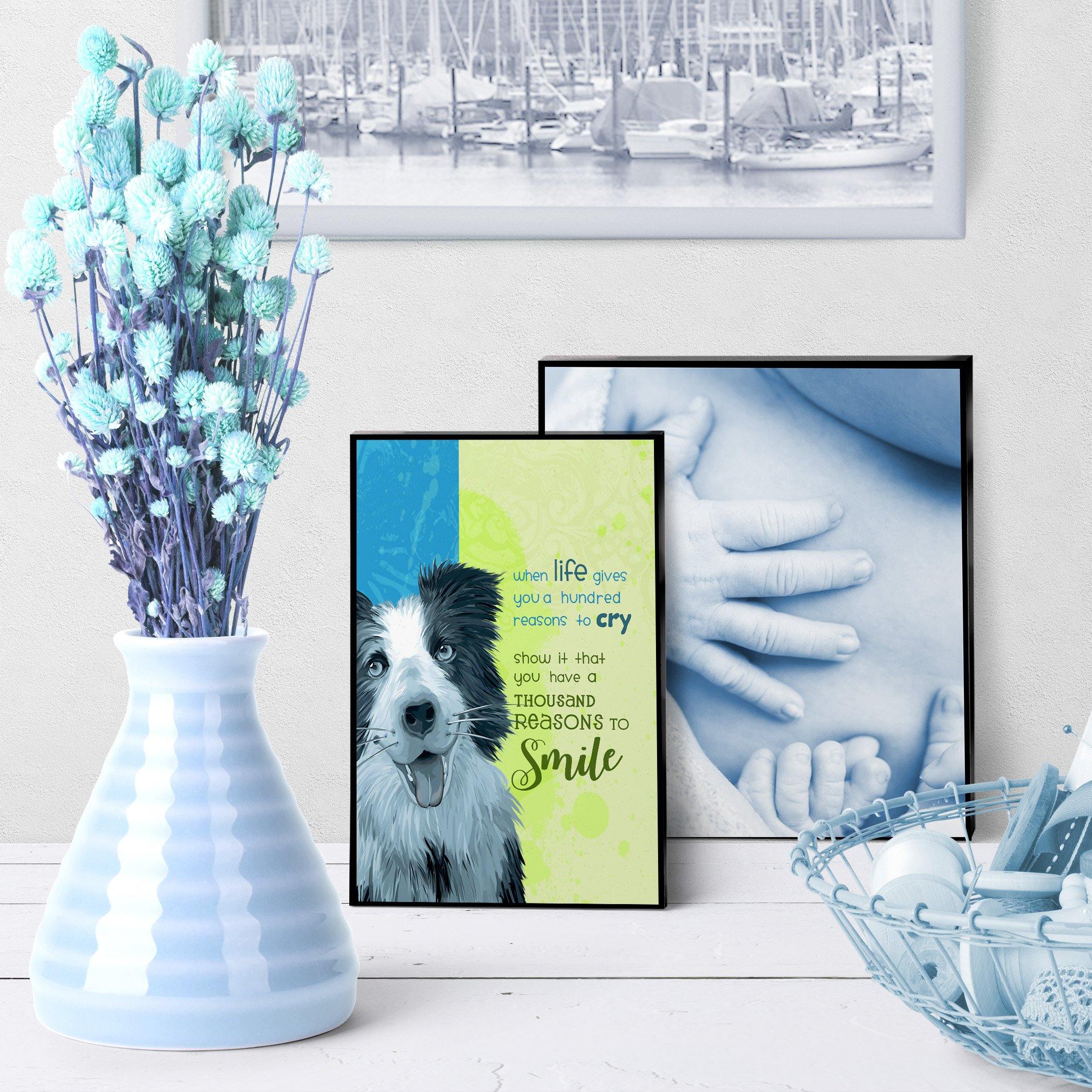 0204 Reason To Smile Shaggy Dog Art - deloresartcanada