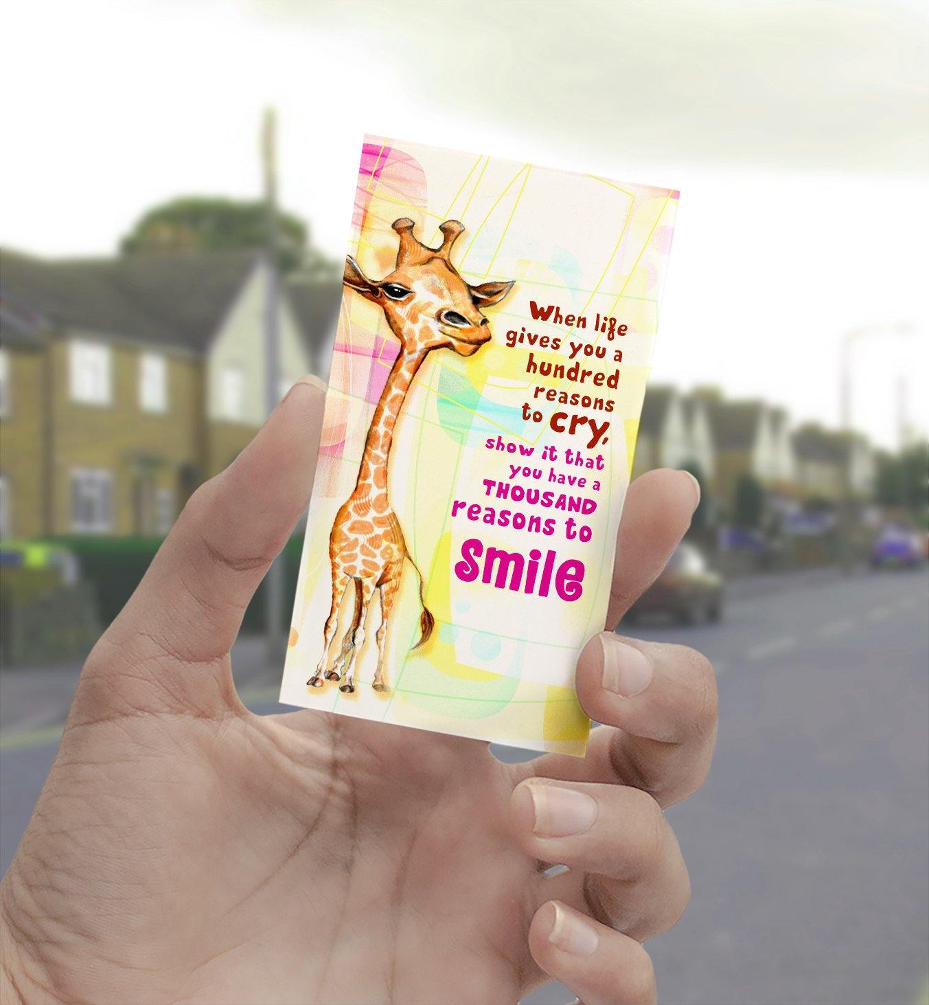 0204 Reasons To Smile Giraffe Art - deloresartcanada