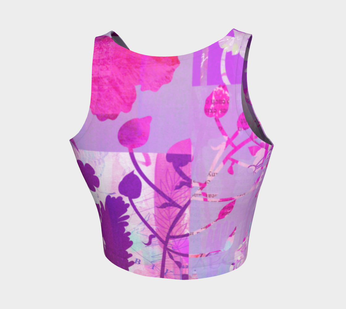 Boreal Forest Crop Top by Deloresart - deloresartcanada