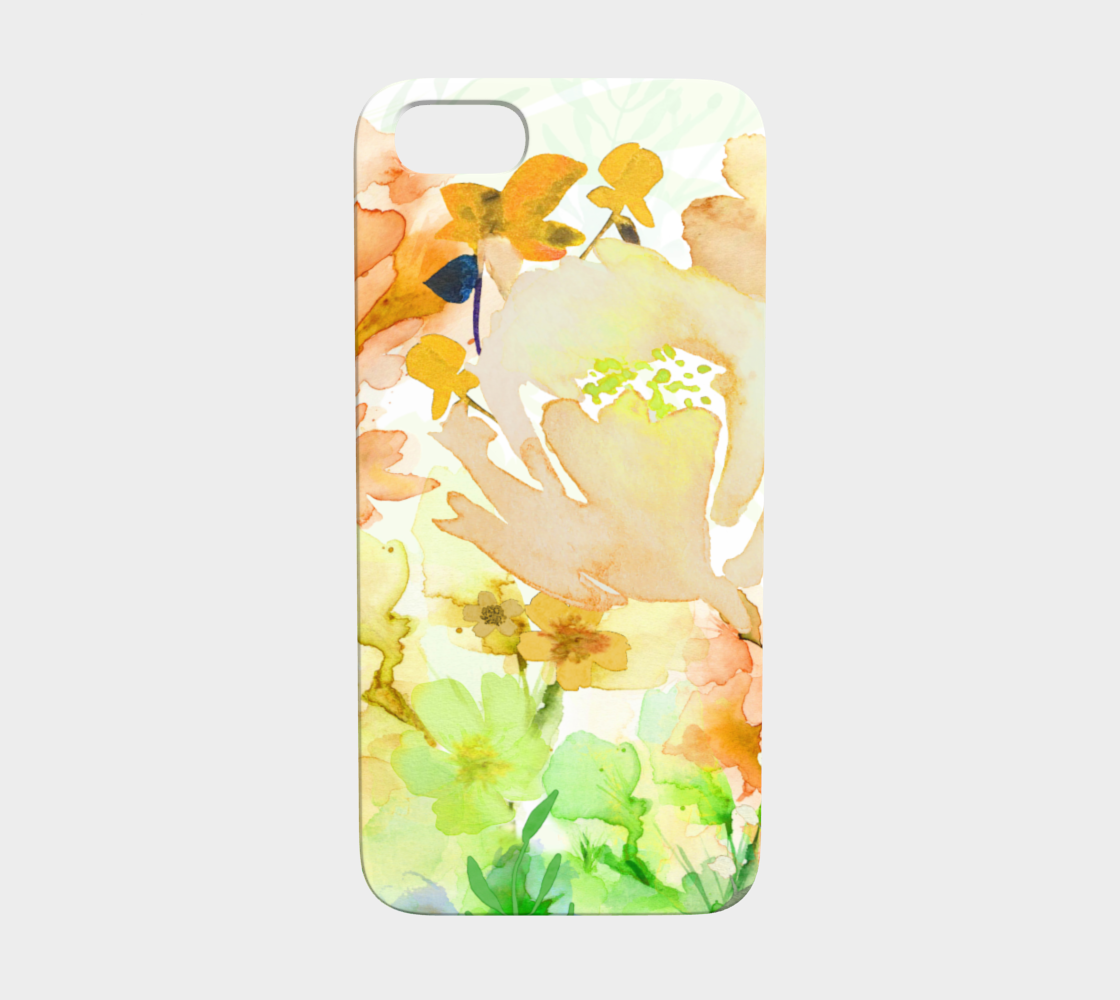 348 Gracious Garden Watercolor Device Case - deloresartcanada