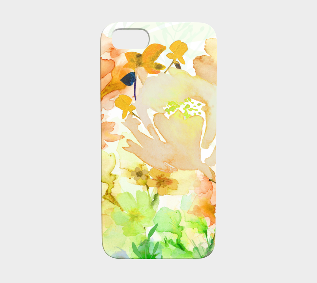 348 Gracious Garden Watercolor Device Case - deloresartcanada