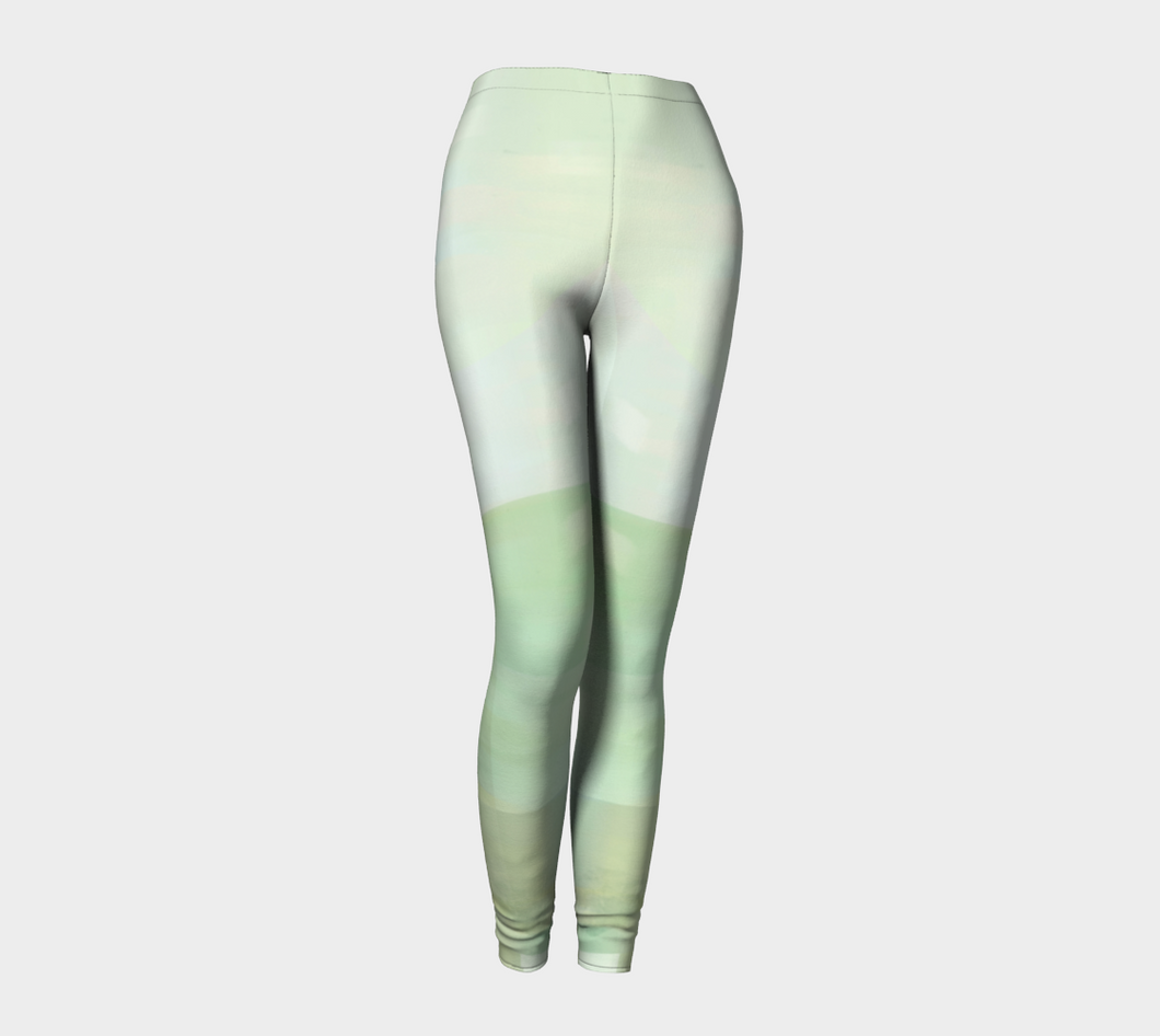 Angle Iron Greens Leggings by Deloresart - deloresartcanada