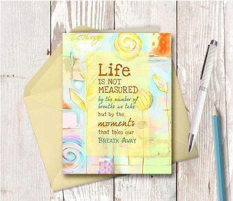 0207 Breathtaking Note Card - deloresartcanada
