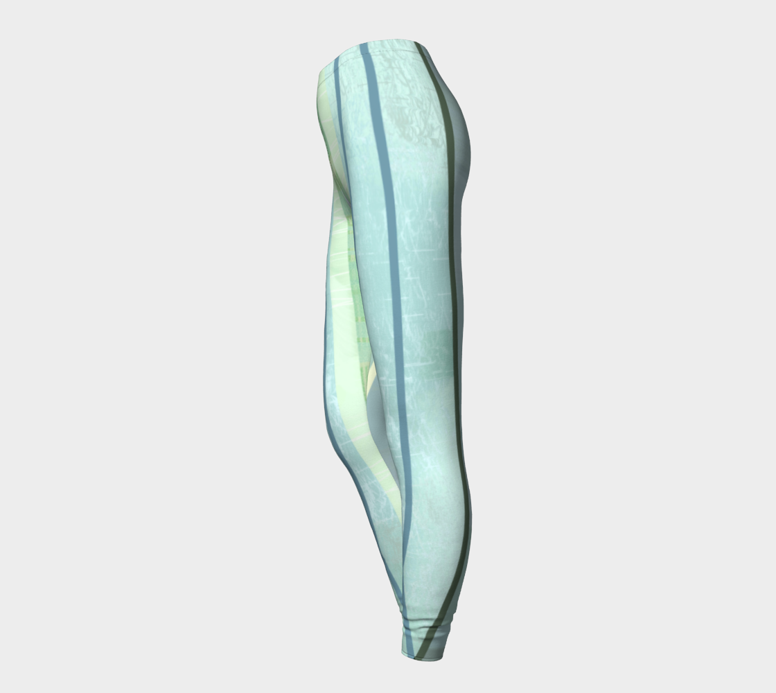 Coaxial Greens Leggings by Deloresart - deloresartcanada