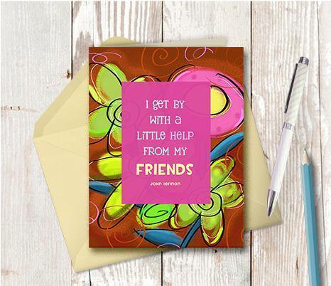 0211 Get By John Lennon Note Card