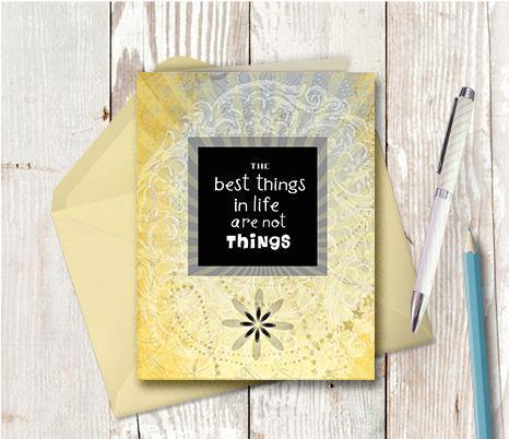 0213 Best Things Note Card - deloresartcanada