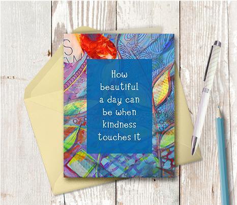 0221 How Beautiful A Day Can Be Note Card - deloresartcanada