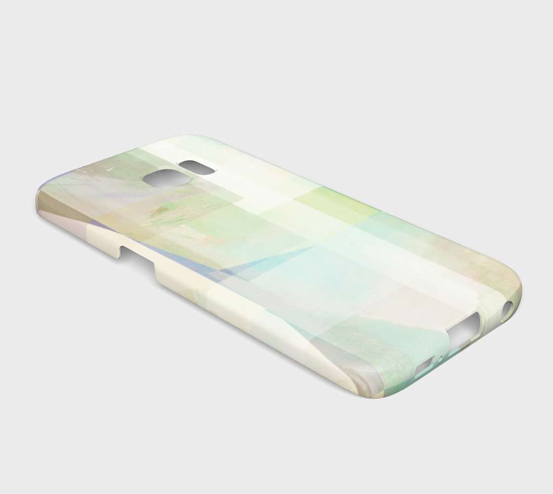 Del 490D Square Off Textured Purples And Greens Device Case - deloresartcanada