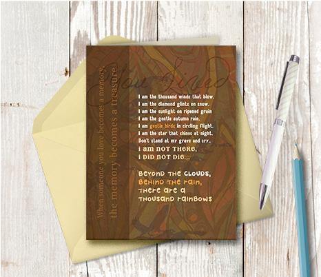 0236 Memory Treasure Note Card - deloresartcanada