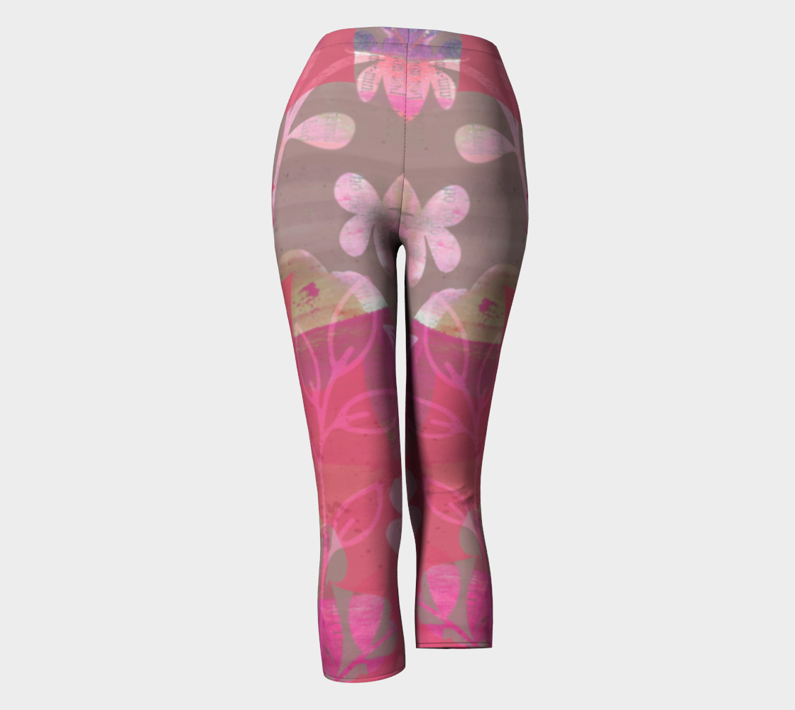 Flourish Collage Capris by Deloresart - deloresartcanada