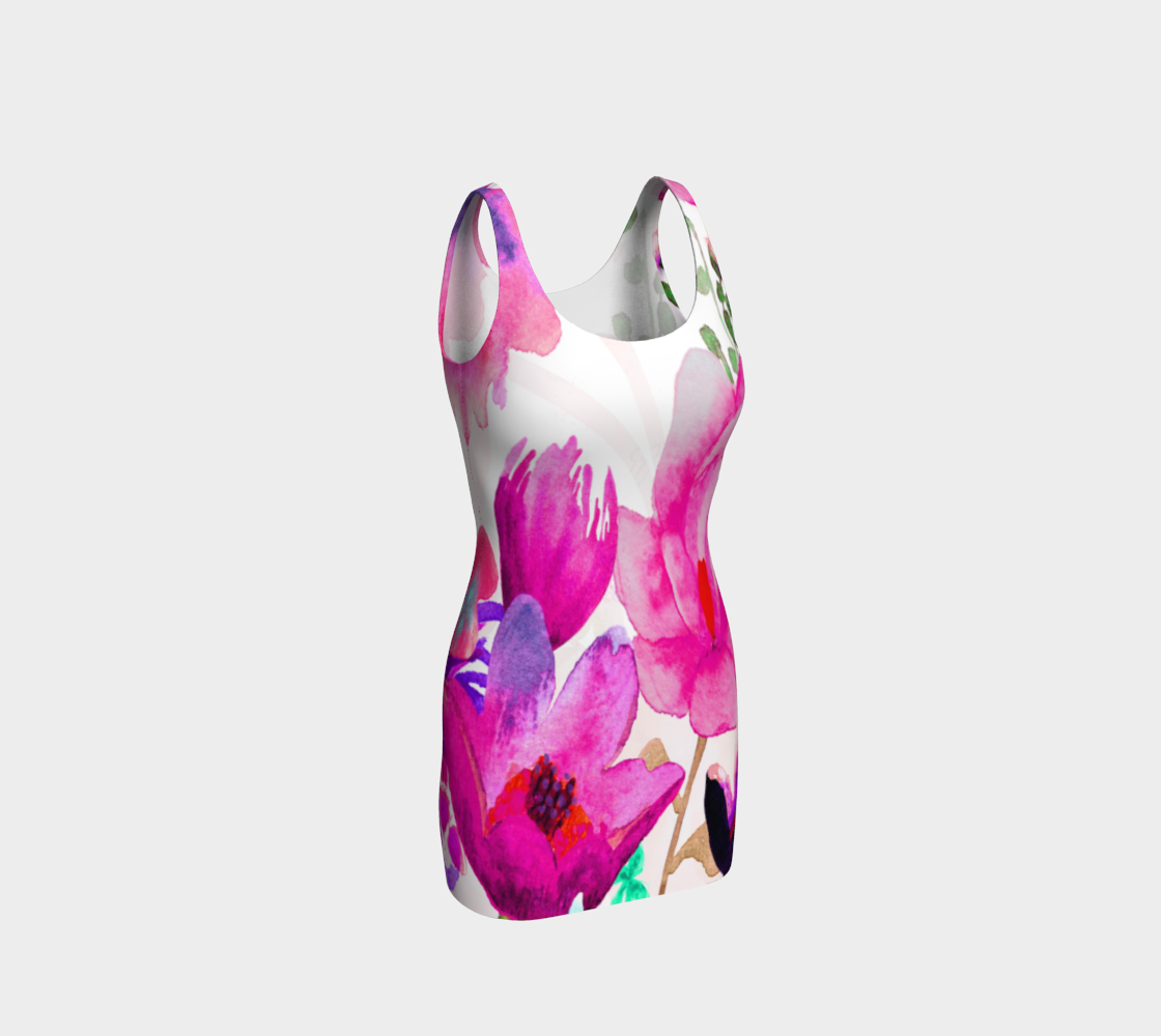 Pink Pleasure Bodycon Dress by Deloresart