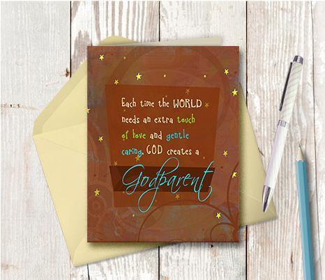 0238 Godparent Note Card - deloresartcanada