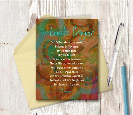 0239 Our Father Note Card - deloresartcanada
