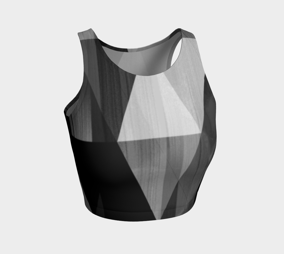 Unhinged Black Crop Top by Deloresart - deloresartcanada