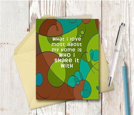 0241 Who I Share It With Note Card - deloresartcanada