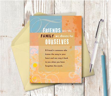 0246 Friends Family Note Card - deloresartcanada