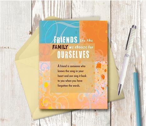0252 Family Friend Note Card - deloresartcanada