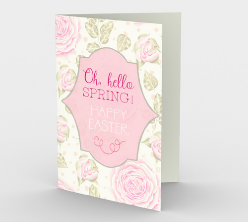 1173. Oh Hello Spring Happy Easter  Card by DeloresArt