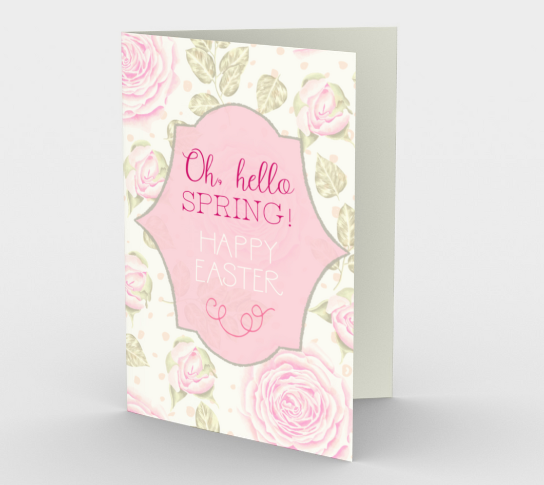 1173. Oh Hello Spring Happy Easter  Card by DeloresArt