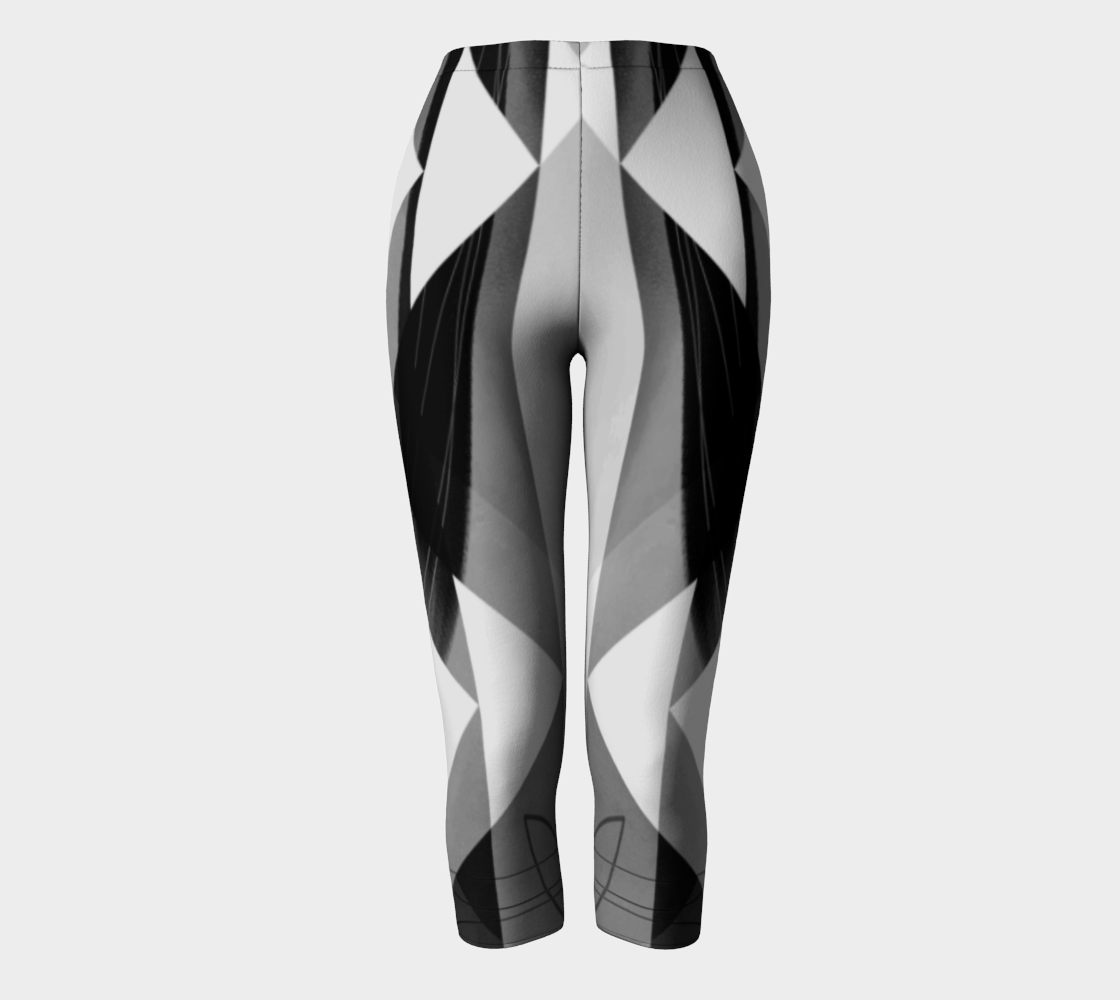 Obtuse Romance Grey Capris - deloresartcanada