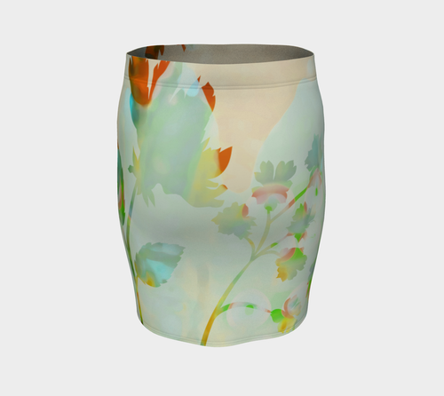 Francella Silhouette Fitted Skirt by Deloresart - deloresartcanada