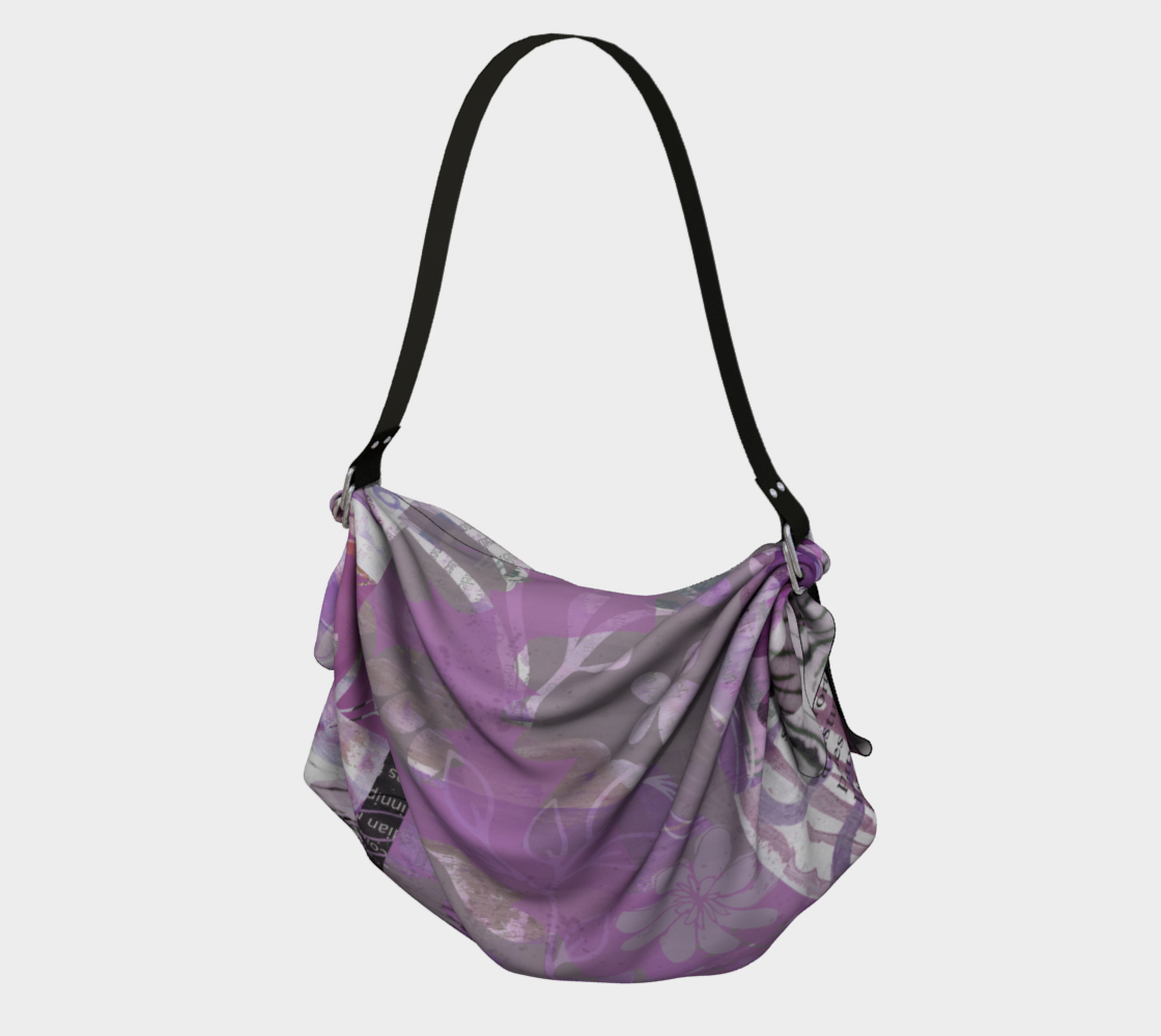 Flourish Mauve Origami Tote by Deloresart - deloresartcanada