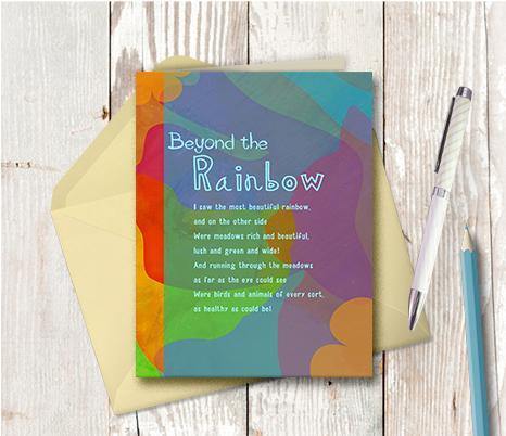 0269 Rainbow Bridge Note Card - deloresartcanada