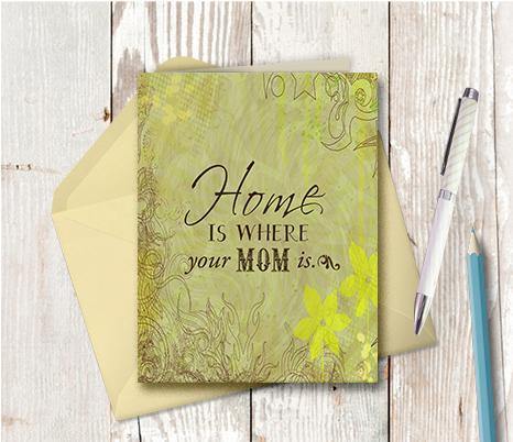 0277  Home Mom Note Card - deloresartcanada