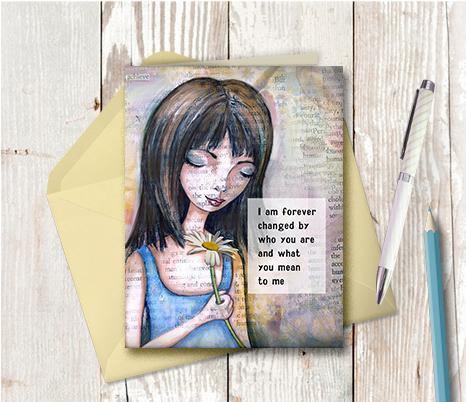 0288 Forever Changed Note Card - deloresartcanada