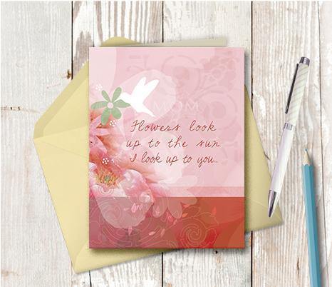 0291 Mom Look Up To Note Card - deloresartcanada