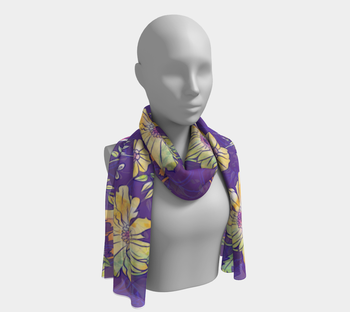 Flower Meadow (Purples) Scarf