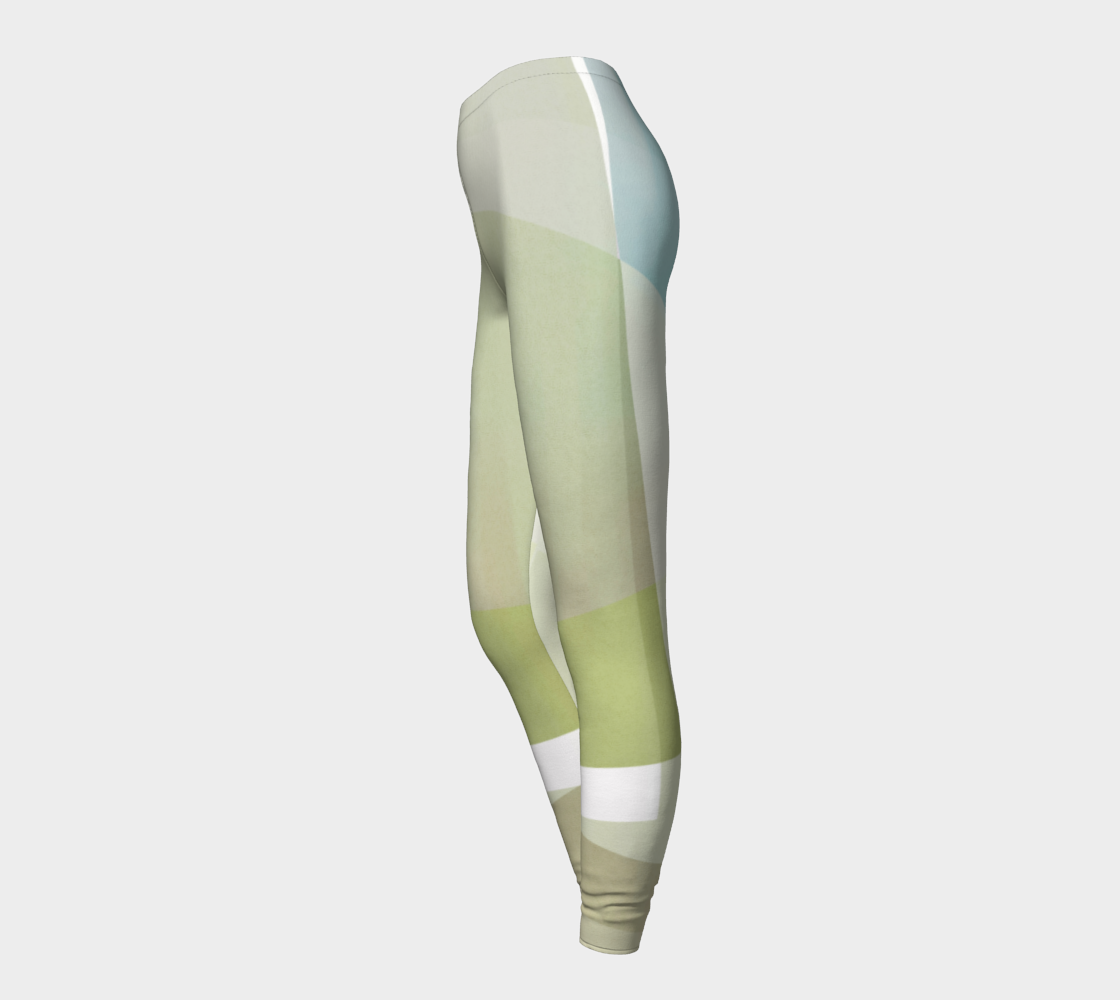 Razor Sharp Greens Leggings by Deloresart - deloresartcanada