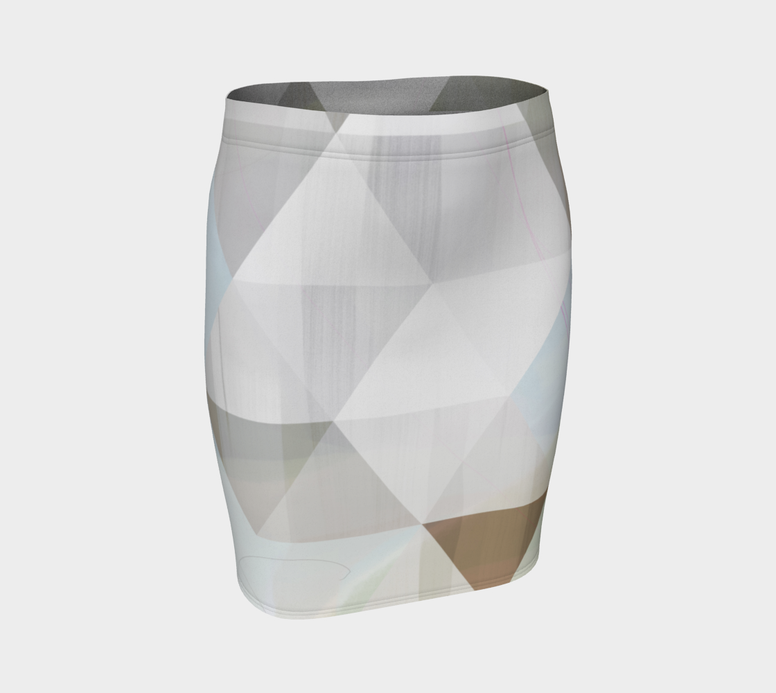 Unhinged Fitted Skirt by Deloresart - deloresartcanada