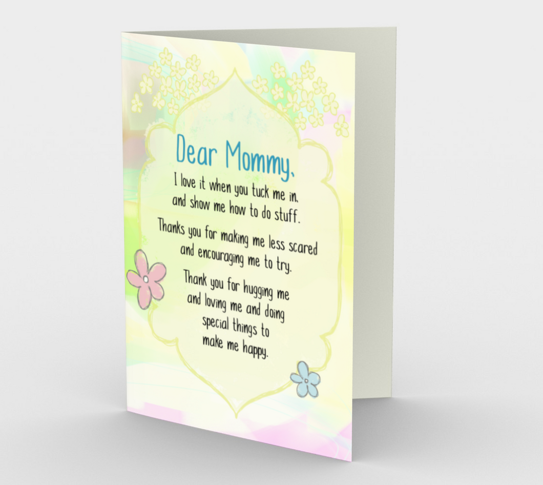 1130.Dear Mommy From Child  Card by DeloresArt