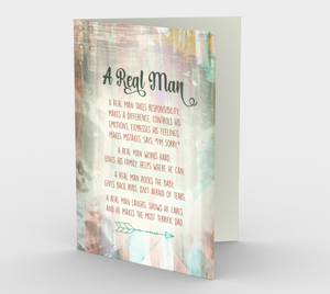 1151 A Real Man  Card by DeloresArt