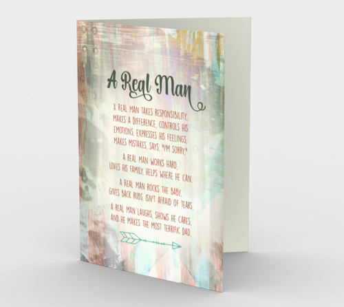 1151 A Real Man  Card by DeloresArt - deloresartcanada
