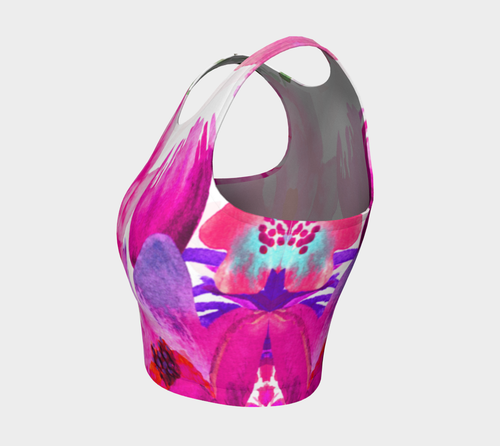 Pink Pleasure Crop Top by Deloresart - deloresartcanada