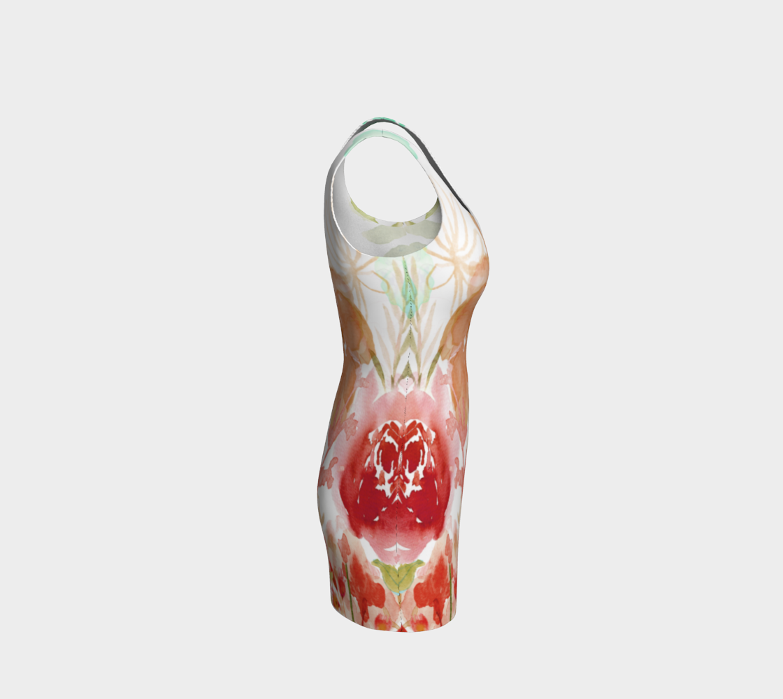 Prairie Garden Bodycon Dress by Deloresart