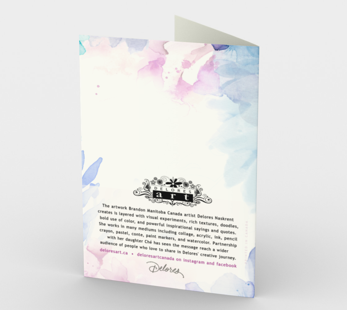 1392 What I Have With You Is Worth It Card by Deloresart - deloresartcanada