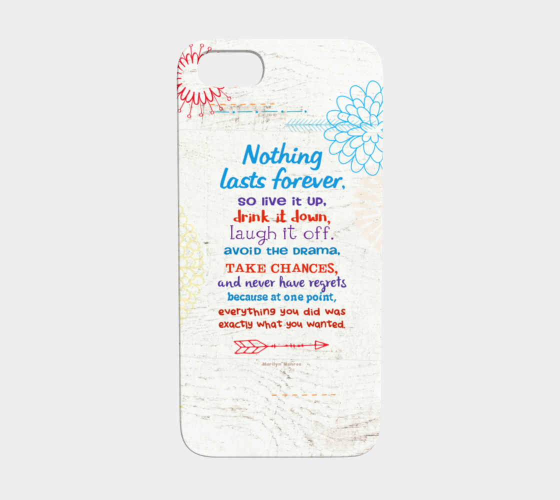 722  Nothing Lasts Forever Device Case - deloresartcanada