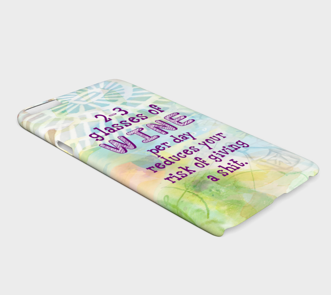 873 Three Glasses Of Wine Per Day Device Case - deloresartcanada
