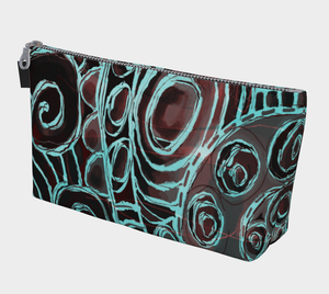 Crazy Swirls Makeup Bag - deloresartcanada