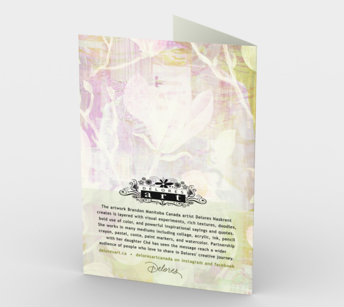 1271. Reasons To Smile Floral  Card by DeloresArt