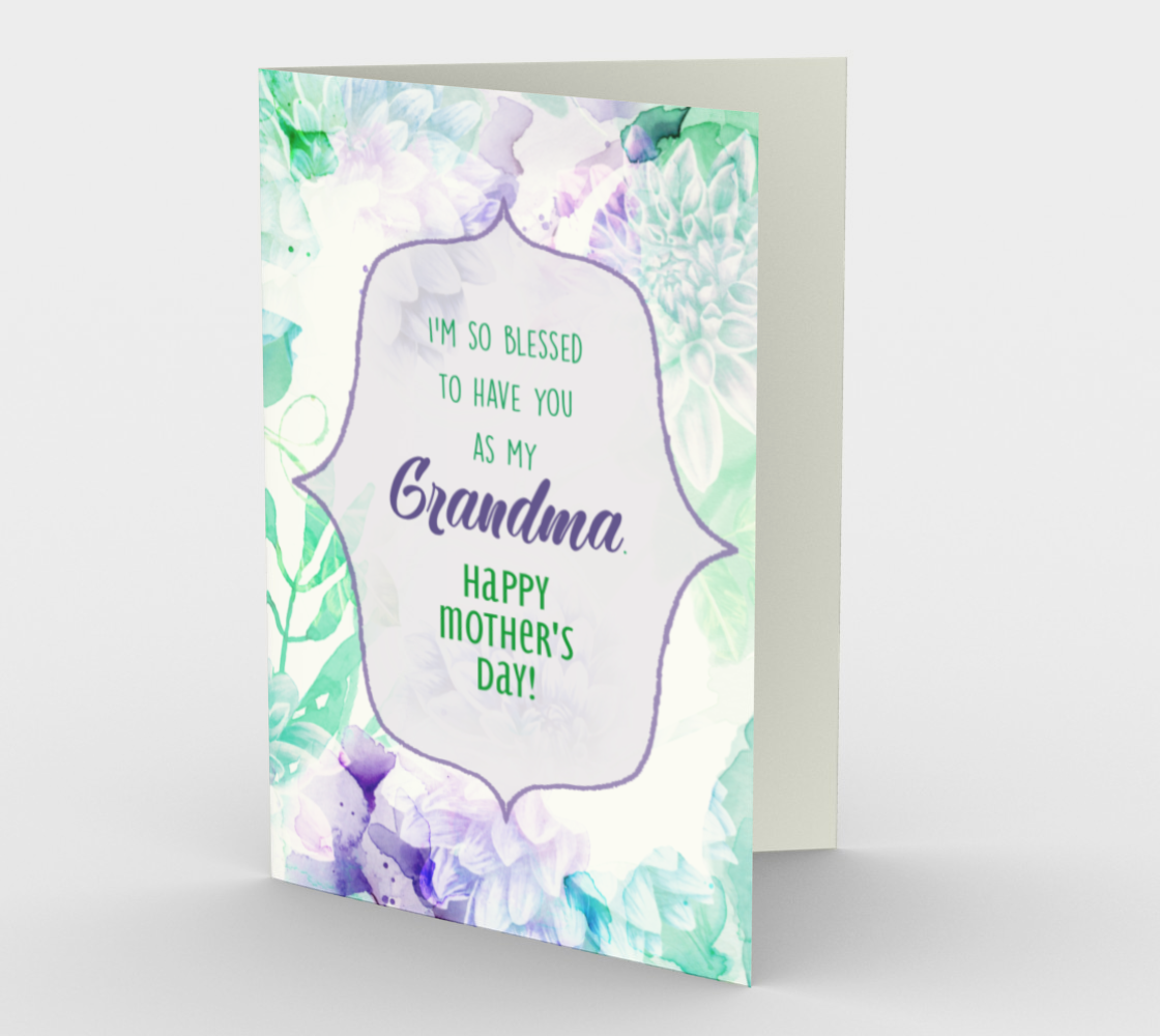 1192. So Blessed You're My Grandma  Card by DeloresArt